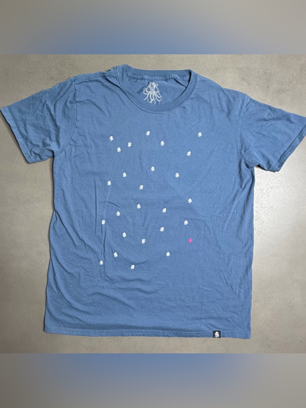 Hi My Name Is Mark Multi Octopus Blue T-Shirt - L